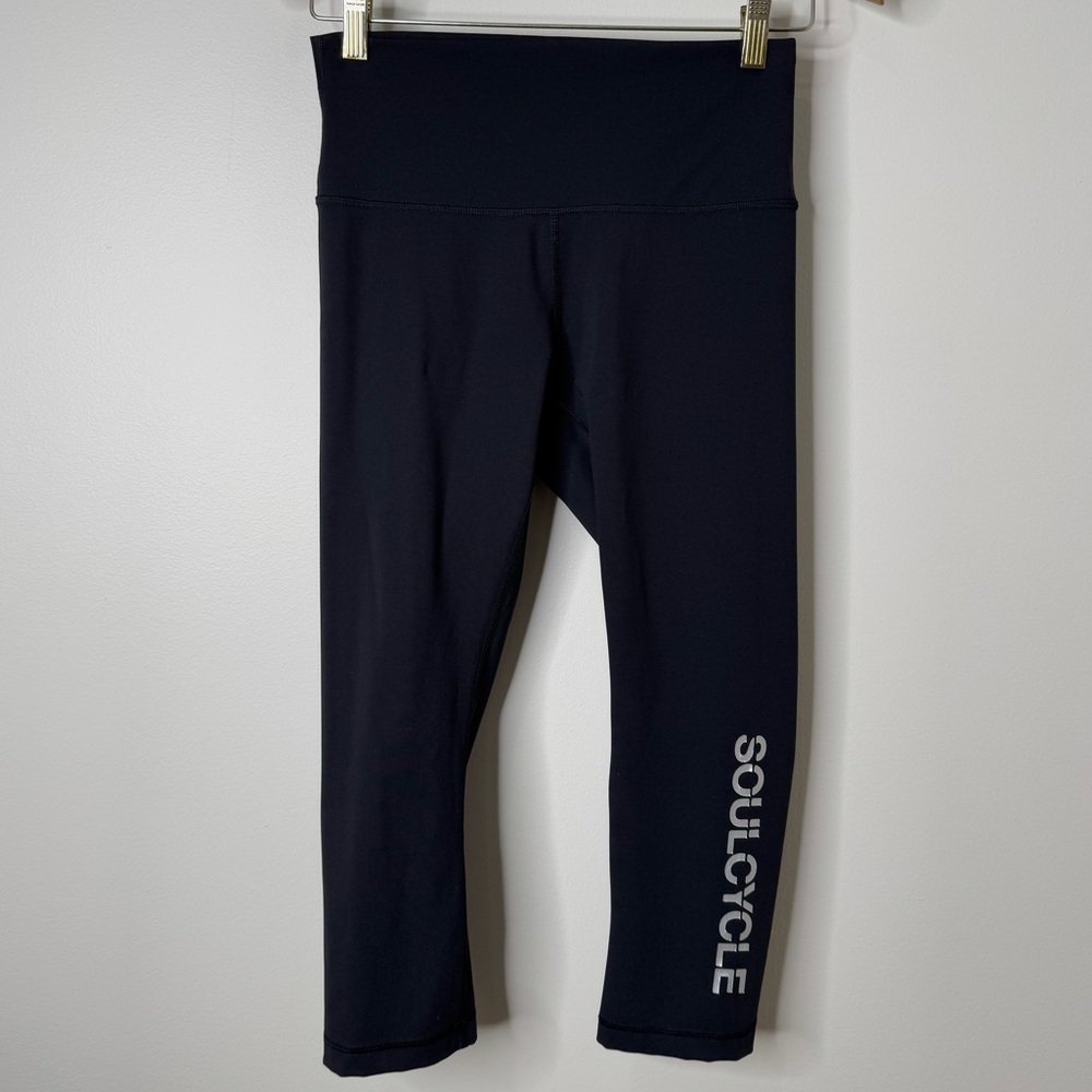 lululemon athletica Black SoulCycle Cropped Leggings